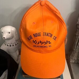 Cobra OSFA Vintage Orange Kubota Baseball Cap